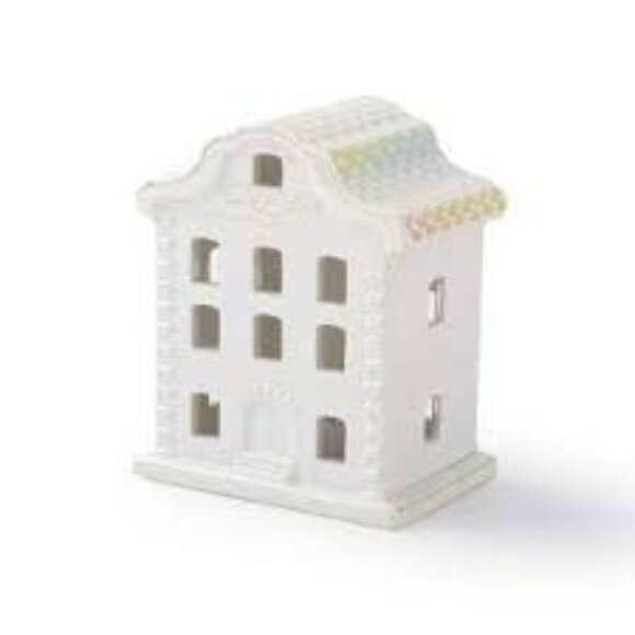 Target Bullseye Easter Ceramic Pastel Light Up Village Houses LED Set of 5 - Picture 6 of 9
